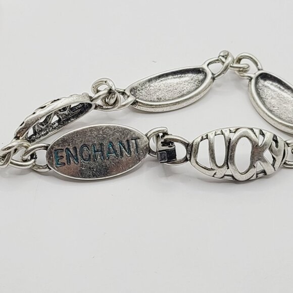 Bracelet Lot Enchant Silver Charm Resin Bead Tree Of Life and Magnet Closures - Picture 8 of 9